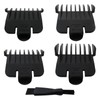 Gxcdizx Upgraded 4pcs Guards Comb Set Black Professional Grooming Attachments