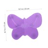 Baluue 1pc Butterfly Shape Makeup Brush Cleaning Pad Efficient Beauty