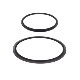 DIYUCAR Fit For Subaru Legacy Outback 2021 2022 Car Front + Rear Logo Decoration Ring Logo Ring Trim Frame Cover Front and Rear Emblem Decorative Cover ABS Exterior Parts Accessories (Matte Black)