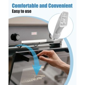 Oven End Cap Handle Fit for GE Stove Handle, Open & Close Suitable for Ovens Replace AP3140301 242805 AH228368 EA228368 PS228368 WB07K10043 WB07T10144