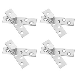 sourcing map 4 Pcs Invisible Door Pivot Hinge, Hidden Door Hinge, 180 Degree Rotation Concealing Hinge for Secret Door, Bookcase, Swinging Door, 2.95 Inch