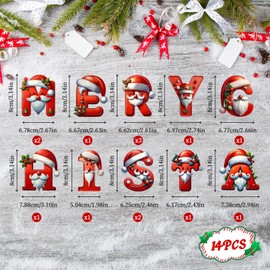 JAMSSOW MERRY CHRISTMAS English Letters Christmas Tree Decorations,DIY Christmas Alphabet Letter Pendant,Christmas Tree Hanging Ornament,Christmas Ornaments for Home Xmas Tree Hanging Decor