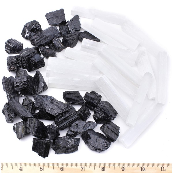 DANCING BEAR DANCING BEAR Black Tourmaline & Selenite Combo Pack