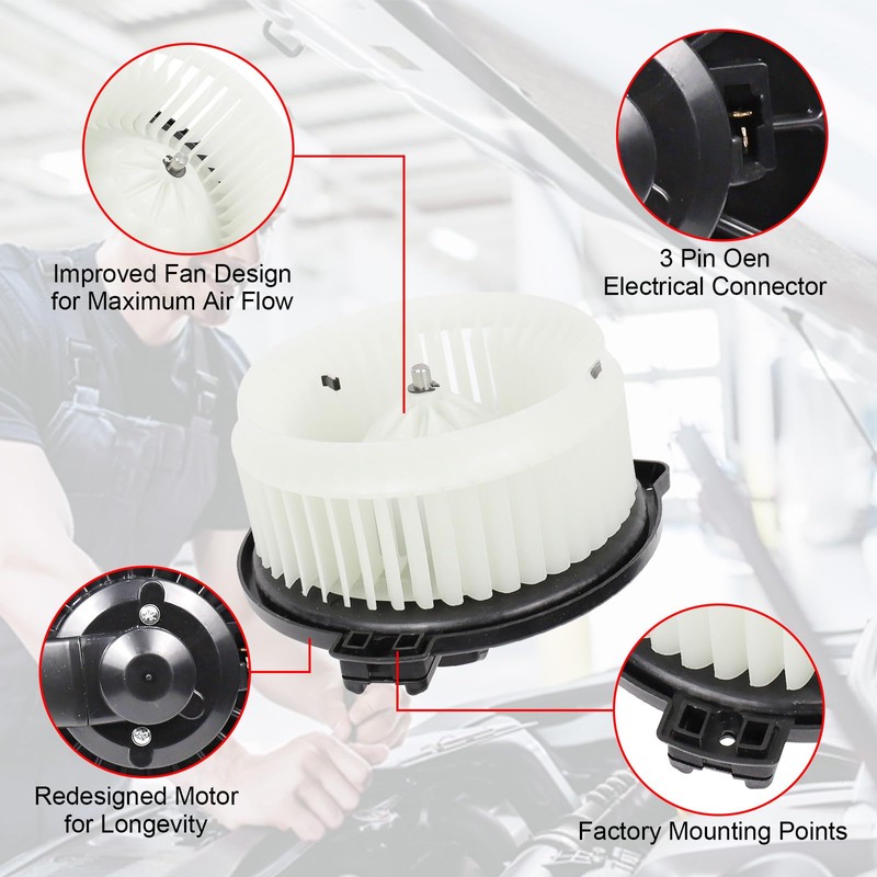 700005 AC Heater Blower Motor Fan Compatible with 2001-2005 for