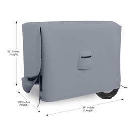 Covers & all Outdoor Generator Cover, 18 Oz Heavy Duty Waterproof UV & Weather Resistant, Universal Portable Equipment Storage Protector with Air Vents & Drawstrings (38"W X 28"D X 30"H, Grey)