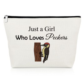 Bird Lovers Gifts Peckers Gifts Makeup Bag Woodpecker Lover Gift Bird Themed Gifts Bird Watching Gifts Ornithologist Gift Woodpecker Gifts Travel Cosmetic Pouch Christmas Graduation Birthday Gift