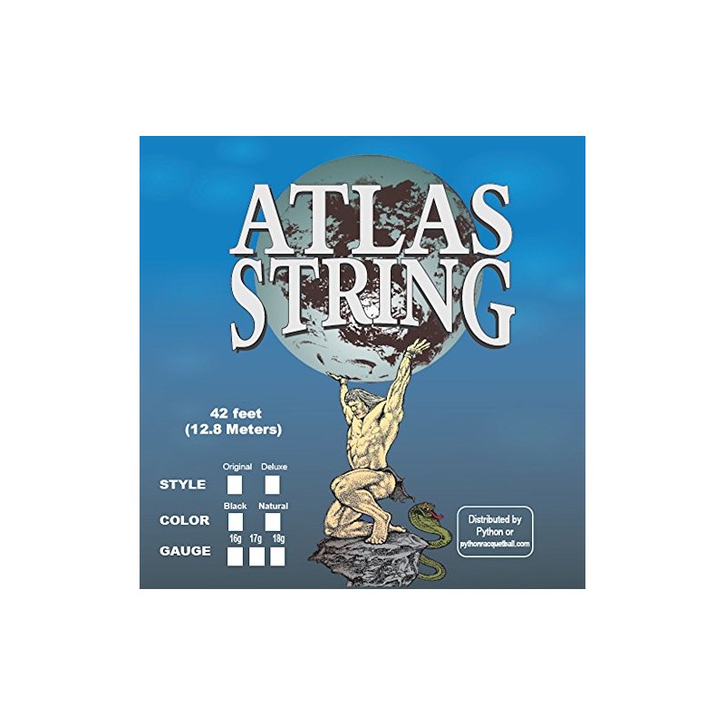 Python Atlas Deluxe Racquetball String (Natural, 17g) (42 ft.)