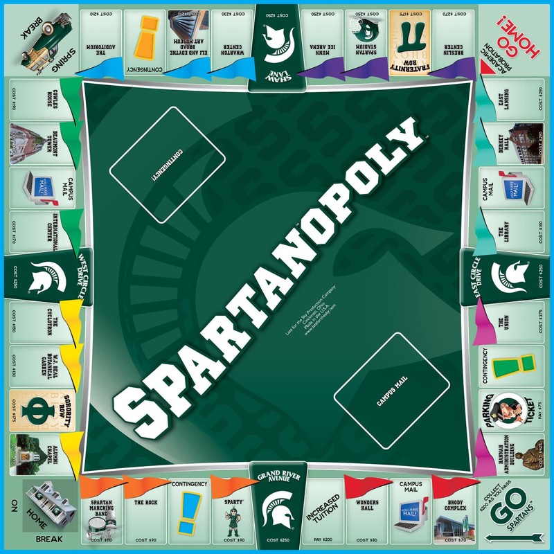 Late for the Sky Michigan State University Spartanopoly Medium