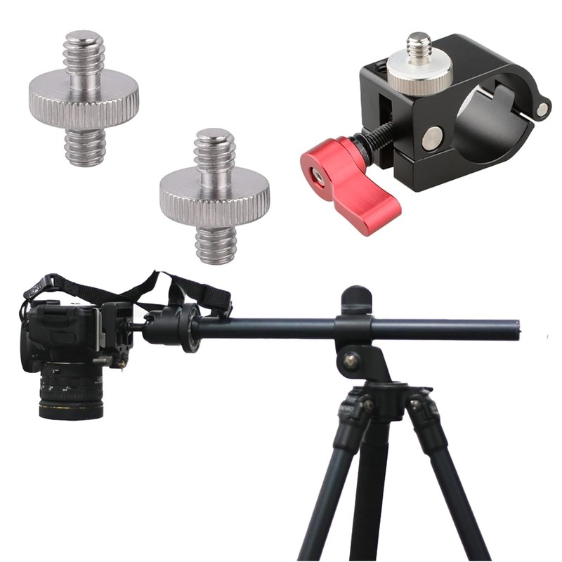 2Pcs 1/4" to 1/4" Male Threaded, Screw Adapter, Double Head