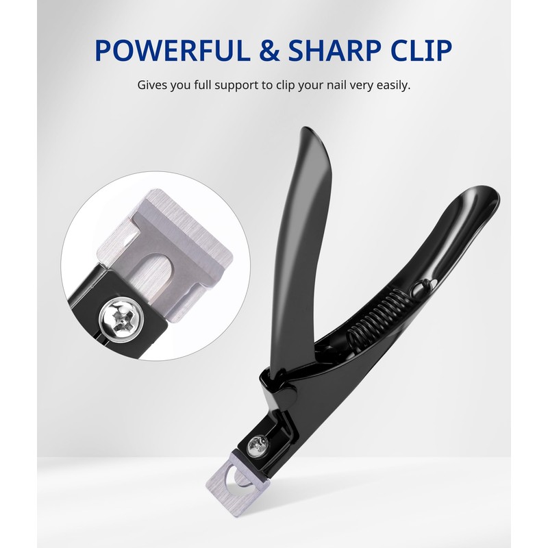 AIRSEE Professional Adjustable Stainless Steel Acrylic Nail Clippers False Nail