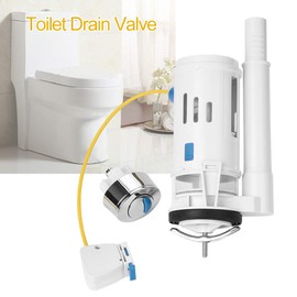 Haofy Toilet Drain Valve, Toilet Dual Flush Push Button Valve Water Toilet Flush Valves(Siamese Drain Valve)