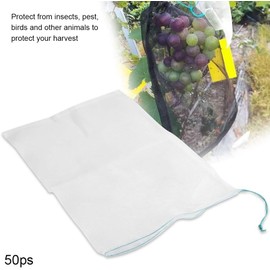 Garosa 50 Unids Bolsas De Malla Reutilizables para Frutas Y Verduras Protección De Plantas Jardín Almacenamiento Lazo 30 * 20 Cm