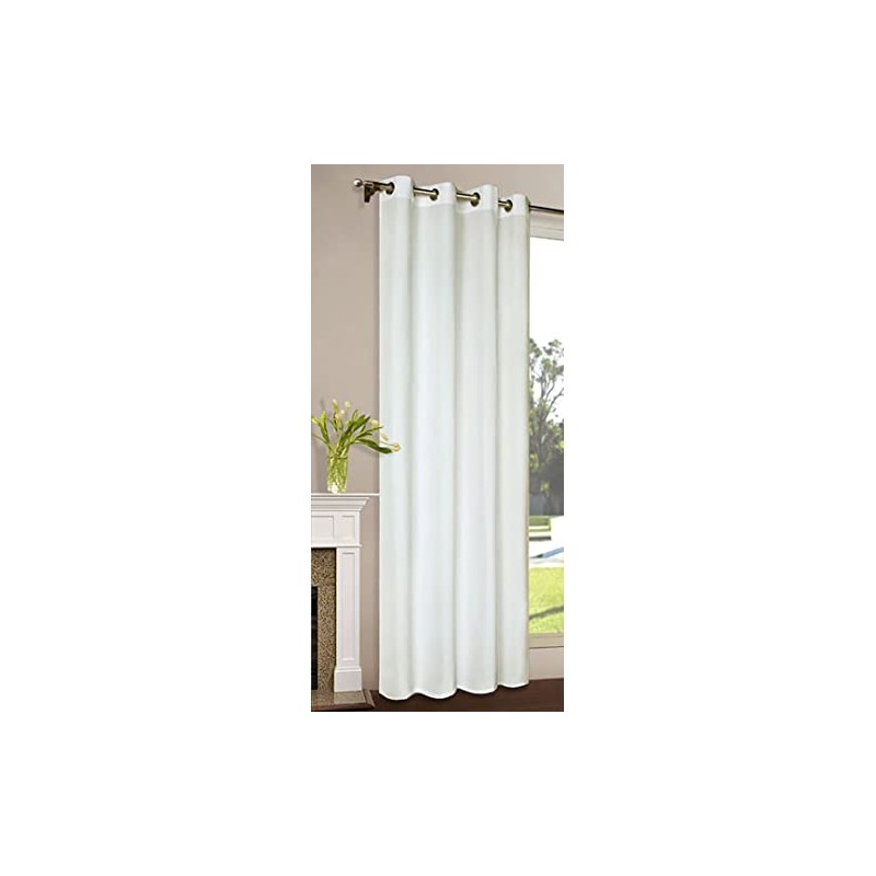 Curtain Opaque scarf, mat uni-coloured curtain with eyelets 20405 Microsatin