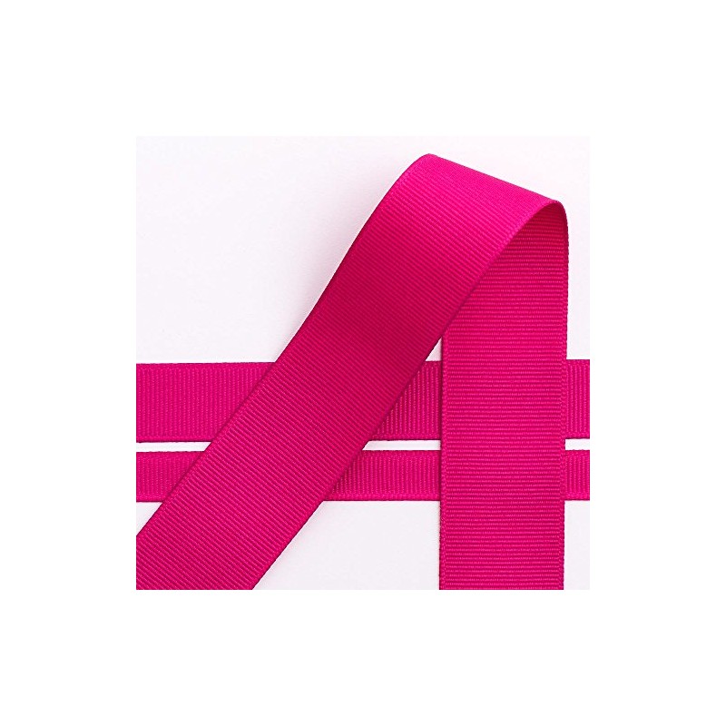 Italian Options Grosgrain Ribbon, 16mm x 10 Metre Roll, Cerise