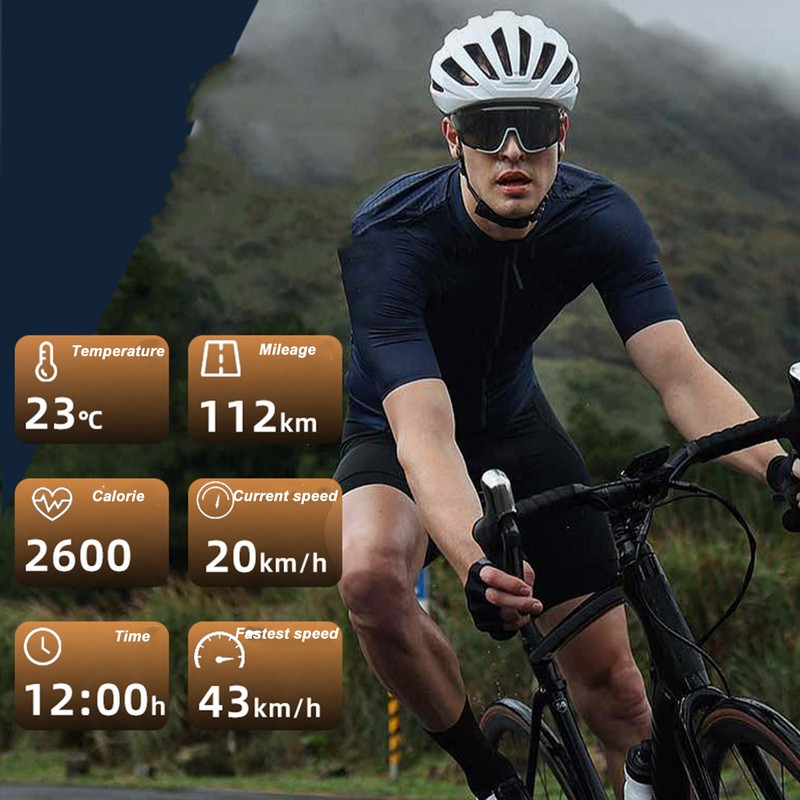 Bike Computer IP64 Waterproof Large LCD Backlit Display Cycling Speedometer
