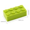 Feleph 2x4 Bricks, 320 Pieces, Yellow Green Pieces, Classic Building
