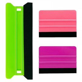Umaki 8.3inch Large Vinyl Wrapping Felt Squeegee with 4inch Vinyl Squeegee Applicator for Fastly Installing Vehicle Tinting Film Graphic or Wallpaper,3pack