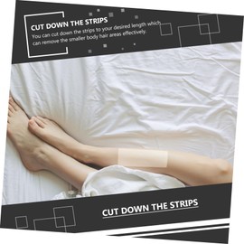 TOVINANNA Hair Removal Wax Strips 200pcs Depilated Cotton Disposable Paper Strips Fast Hair Removal No Wax Needed Smooth Skin