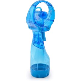 O2COOL Light Blue Portable Misting Fan Handheld Cooling System for Outdoor Use