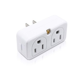 SYCON Adapter Outlet Extender, 2-Prong Mini Wall Plug, Multi Outlet Splitter with 4 Outlets