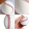 MEOTDEOY Baseball Catchball Soft Baseball White Leather Training Ball Softball