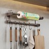 30cm Wall Mounted Kitchen Organizer Rack, Stainless Steel Utensil Holder