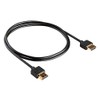 Meliconi 497014 2 m HDMI Ultrathin Cable - Black
