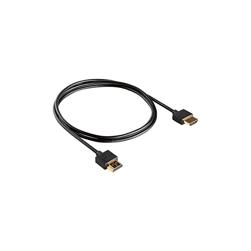 Meliconi 497014 2 m HDMI Ultrathin Cable - Black