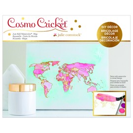 Cosmo Cricket Just Add Watercolor Block, Maps, 8 x 10 Inches (COS68727)