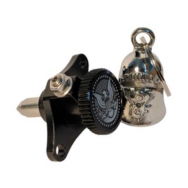 LE POTATO 2.0©®: Manual Idle Adjustment Screw for HD Motrocycles with Fuel Injection/Adjustment Wheel with Round Notch Engraved with the Eagle of Liberty "FULL DARK".