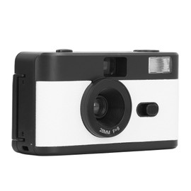 35mm Film Camera, Reusable Retro Film Camera Built in Flash, Kids Point and Shoot Camera, 1/120s Shutter Speed, 28MM F /8 Lens, Lightweight Vintage Camera for Student Kids (Black
