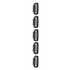 50pcs Hair Extension Clips Set Stainless Steel DIY 8 Teeth