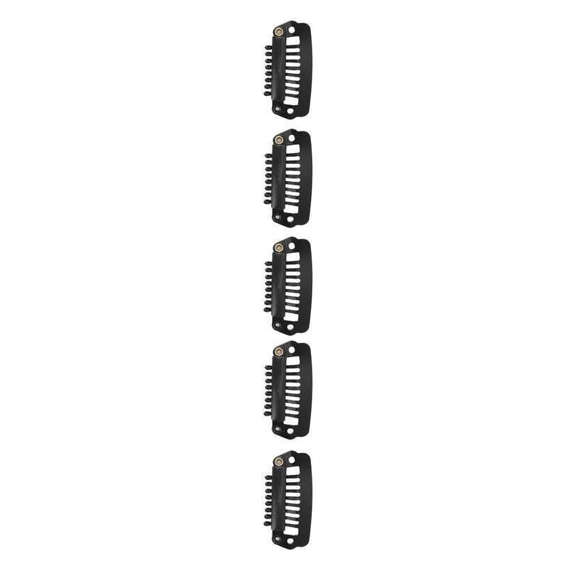 50pcs Hair Extension Clips Set Stainless Steel DIY 8 Teeth