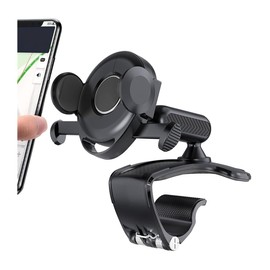CGEAMDY Universal Handy Halterung Auto, Auto Handyhalter Handyhalterung, 360-Grad-Drehbar Dashboard Handyhalter Autocliphalterung, Multifunktionaler Armaturenbrett-Rückspiegel Autotelefonhalter
