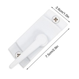 Angoily 4Pcs Sliding Window Sash Locks Window Latches Replacement Sliding Window Locks for Double Hung,Window Vertical and Horizontal Sliding Windows Security