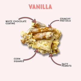 Chunk Nibbles Variety Snack Pack - S'mores, Vanilla, & Peanut Butter Chocolate Clusters - Gourmet Sweet & Salty Treat - Handcrafted, No Artificial Colors - 4.25oz Resealable Pouch (3 Pack)