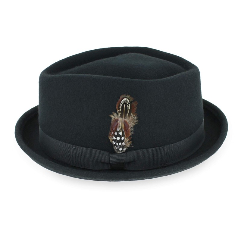 Belfry Crushable Porkpie Large, Black