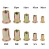 Trimming Shop Flat Head Flange Rivet Nuts Threaded Inserts Anchoring