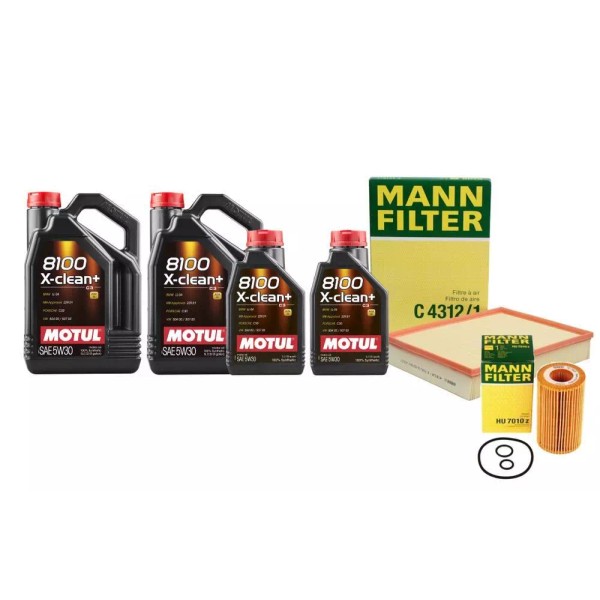 Motul + OEM Engine Oil Change Kit (5W-30) (12 Liter)