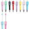 【P206】5pcs Beadable Pens pearl flower shape:_SL307005