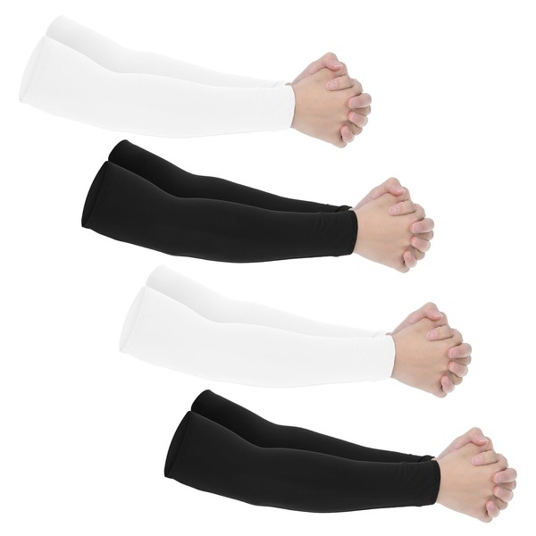 CIATBYYJ 4 Pairs Cooling UV Protection Arm Sleeves for Men,
