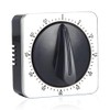Casenly 60 Minute Kitchen Clock, Mechanical Stainless Steel Kitchen Timer,