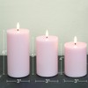 Girimax Pink Flameless Pillar Candles with Remote, LED Candles Battery
