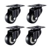 QsEzDo 4 Pack Caster Wheels, Heavy Duty, 2 inch wheels,