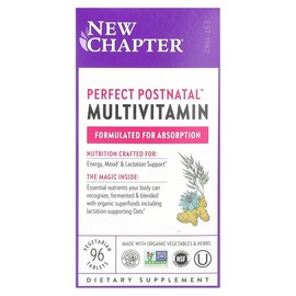 New Chapter Perfect Postnatal Multivitamin 96 Vegan Tablets. Expiration 04/2026