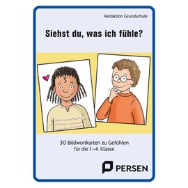Do you see what I feel?: 30 picture word cards for feelings (1st to 4th grade)
