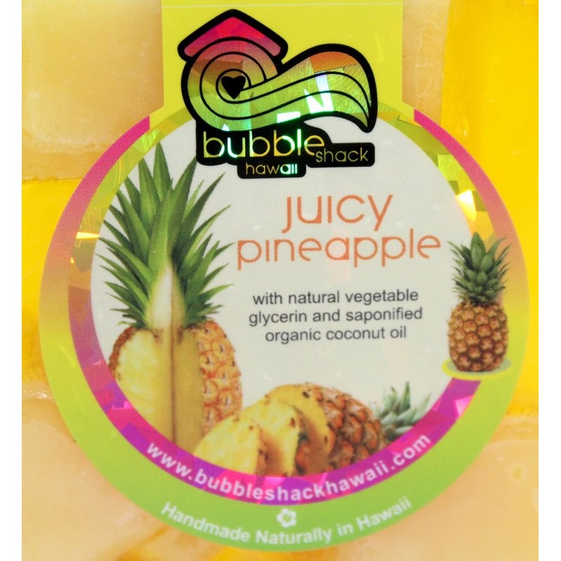 Hawaii Souvenir Hawaiian Goods Bubble Shack Pineapple Chunk Soap Soap
