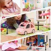 GXGM 28-Piece Miniature Dollhouse Books Set, with 2 Toy Street