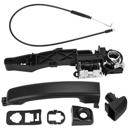 Fit4drive Left Exterior Handle Kit, Sliding Exterior Door Handle Holder with Cable for Renault Master Mk3 / Vauxhall Movano/Nissan NV400 2010-2016 Replace# 806069981R