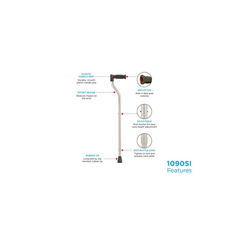 NOVA Medical Products Extra Tall Walking Cane (up to 6’8”